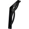 Ekena Millwork Versailles Wrought Iron Bracket, (Single center brace), Powder Coated Black 1 1/2"W x 5 1/2"D x 8"H BKTM01X05X08SVE - alternate 1